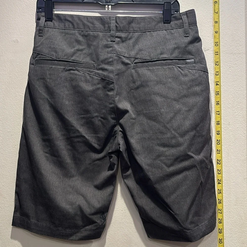 Volcom Charcoal Flat Front Shorts